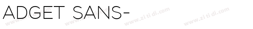 ADGET SANS字体转换
